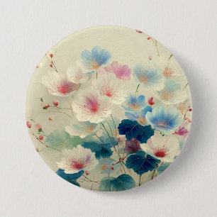Blossoms in Bloom – Soft Pastel Botanical Art #1 7.5 Cm Round Badge