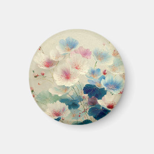 Blossoms in Bloom – Soft Pastel Botanical Art #1 Magnet