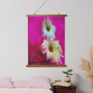 Blossoms in pink    hanging tapestry