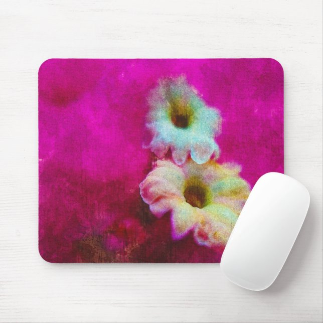 Blossoms in pink  mouse pad (With Mouse)