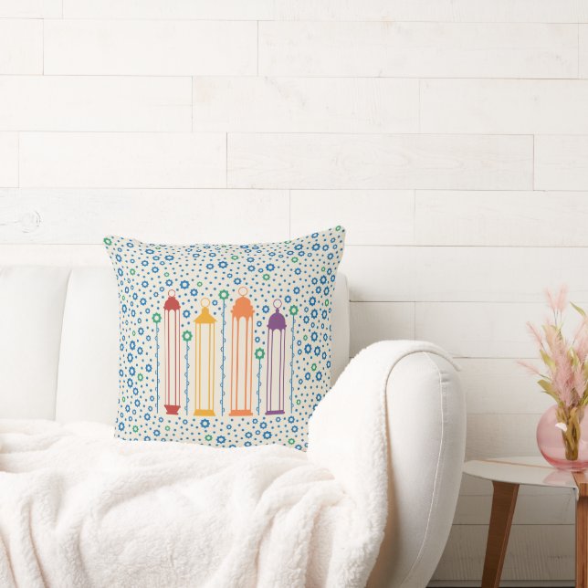 Blossoms & Lanterns Cushion (Couch)