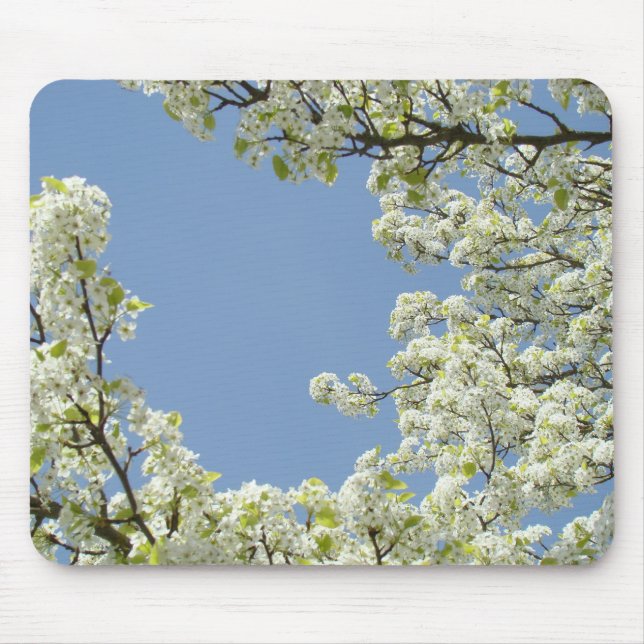 BLOSSOMS MOUSEPADS Tree Blossom Mousepad Blue Sky (Front)