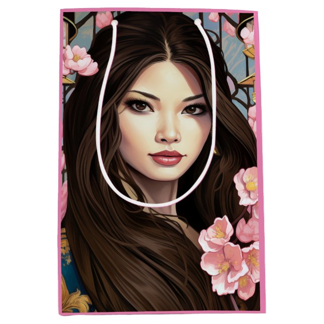 Blossoms of Elegance Medium Gift Bag (Front)