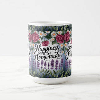 "Blossoms of Happiness: 'Happiness is Homemade'  Coffee Mug