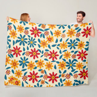 Blossoms of Joy 60x80 Fleece Blanket