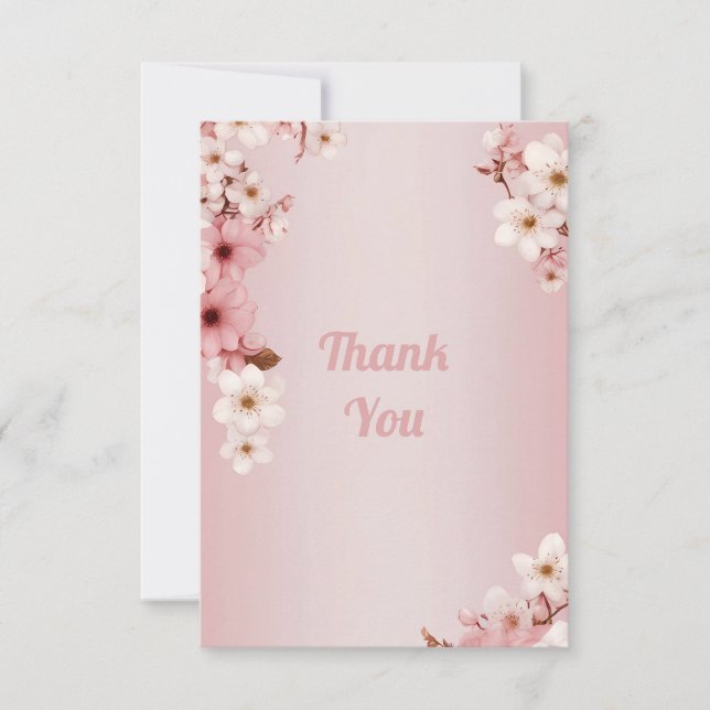 Blossoms of Love" Wedding Invitation Collection (Front)