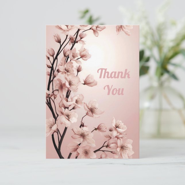 Blossoms of Love" Wedding Invitation Collection (Standing Front)