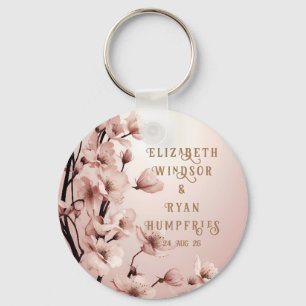 Blossoms of Love" Wedding Invitation Collection Key Ring