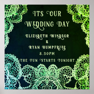 Blossoms of Love" Wedding Invitation Collection  Poster