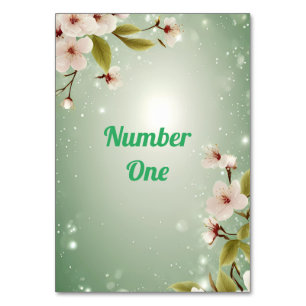 Blossoms of Love" Wedding Invitation Collection Table Number
