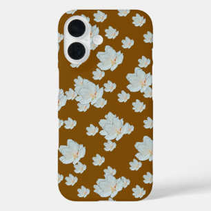Blossoms On Brown       iPhone 16 Case