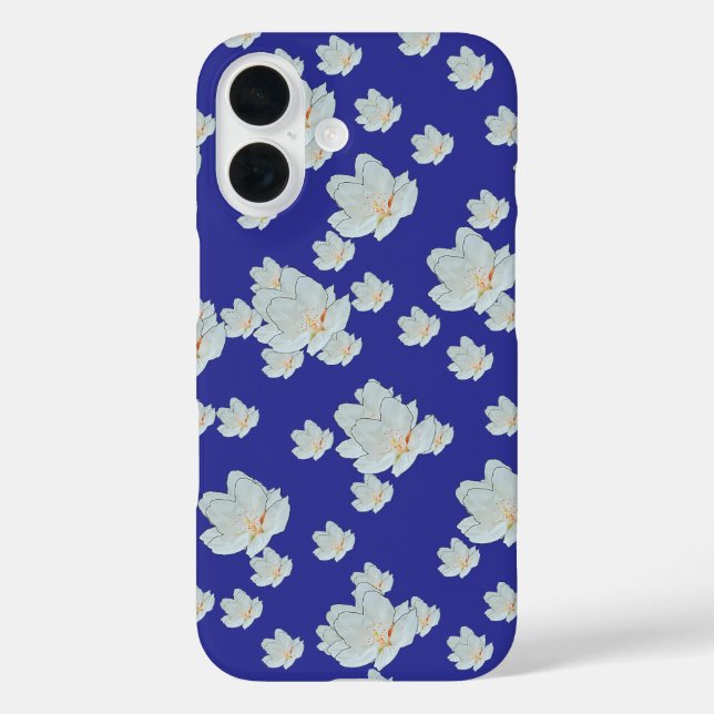 Blossoms On Deep Blue      Case-Mate iPhone Case (Back)