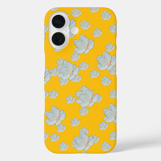 Blossoms On Sunny Yellow      Case-Mate iPhone Case (Back)