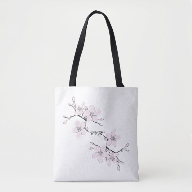 Blossoms Pink All-Over-Print Tote (Front)