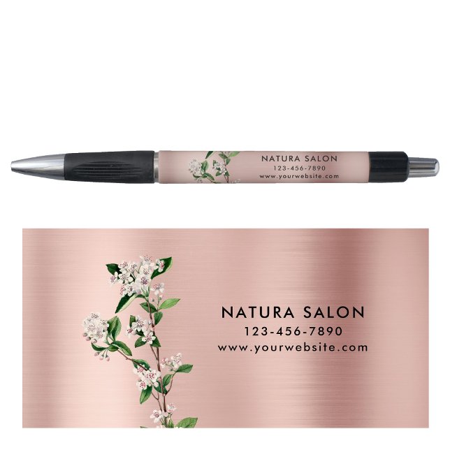 Blossoms Salon Business Promotional Rose Gold  (Blossoms Salon Business Promotional Rose Gold Pen)