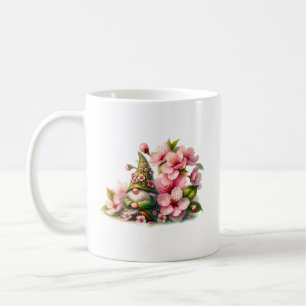 Blossoms Watercolor Garden Gnome Coffee Mug