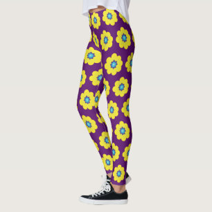 Blossoms Yellow Flowers  Leggings