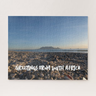 Blouberg Beach Table Mountain Ocean View Custom Jigsaw Puzzle