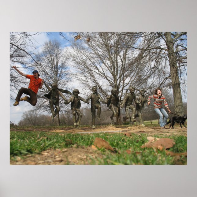 Blount Cultural Park Jumping Statue Poster (Front)