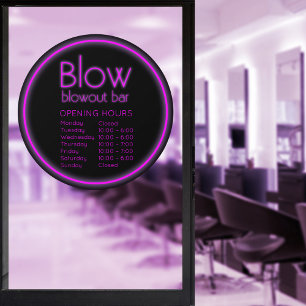 Blow Blowout Bar Neon Pink Business Store Hours