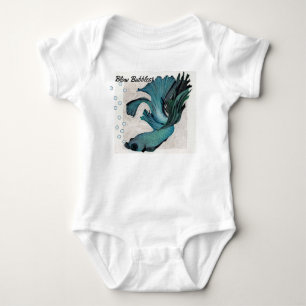 Blow Bubbles Gerber Baby Onsie Betta Fish Bodysuit