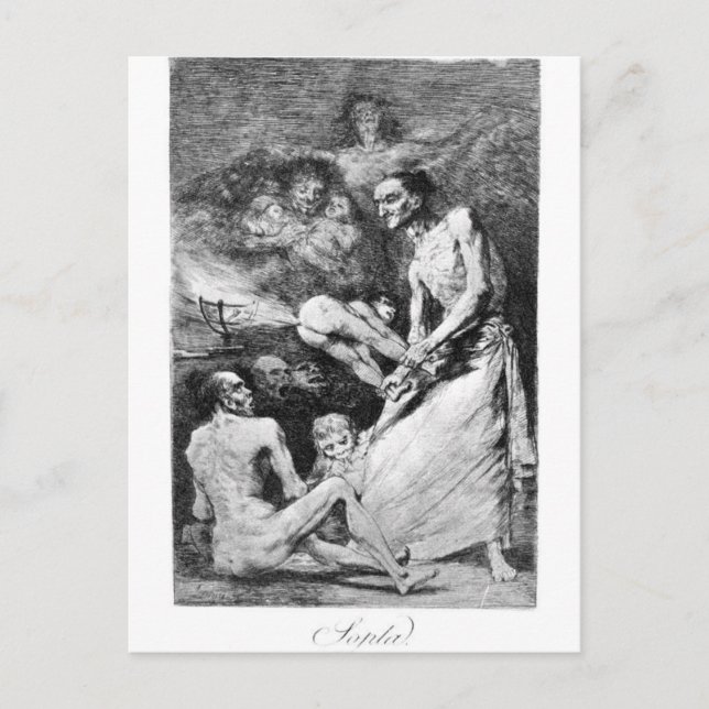 Blow by Francisco Goya Postcard (Front)