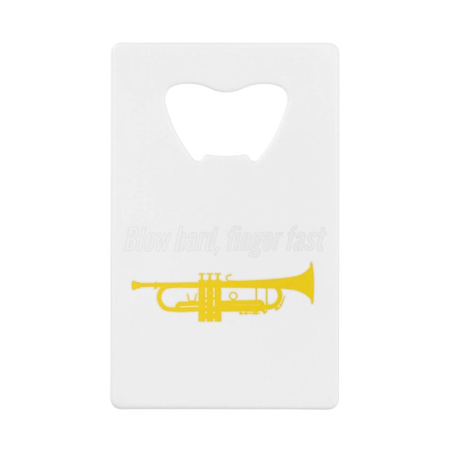 Blow hard, finger fast! funny trumpet gift, funny (Front)