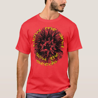 Blow Me And Sow The Seeds Dandelion Folklore Quote T-Shirt