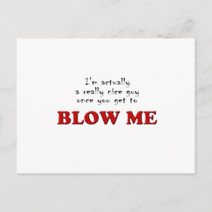 Blow-me Postcard