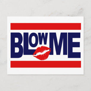 Blow Me postcard - customisable