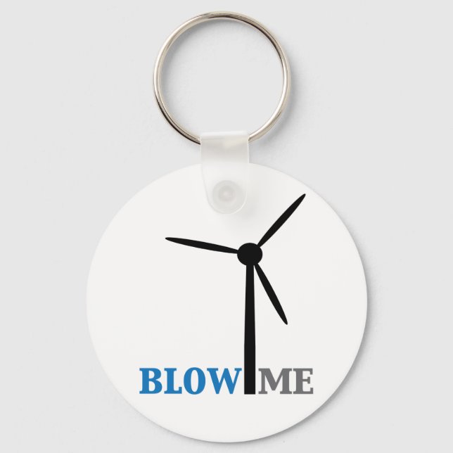 blow me wind turbine key ring (Front)
