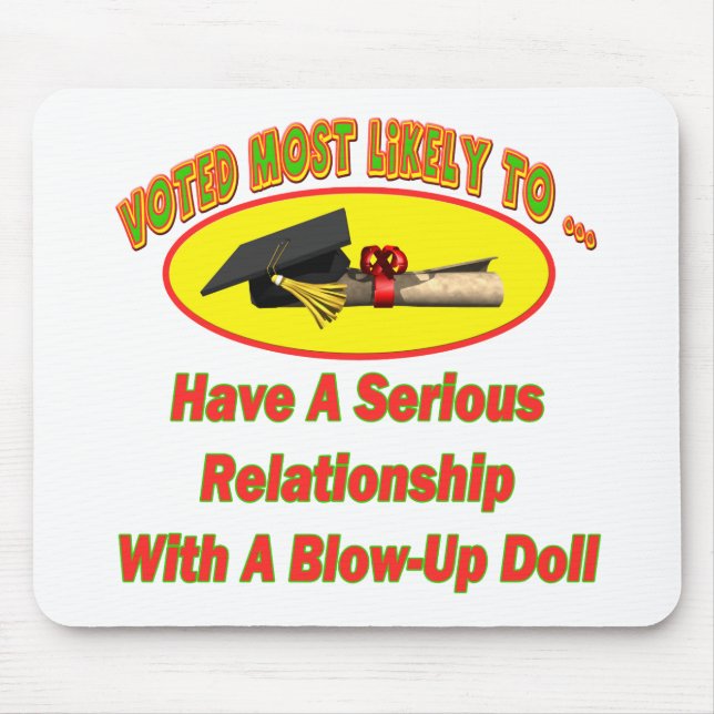 Blow-Up Doll Relationship Mouse Pad (Front)