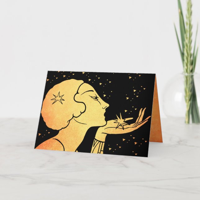 Blow You A Kiss Holiday Card (Front)