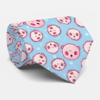 Blowfish and Bubbles Neck Tie