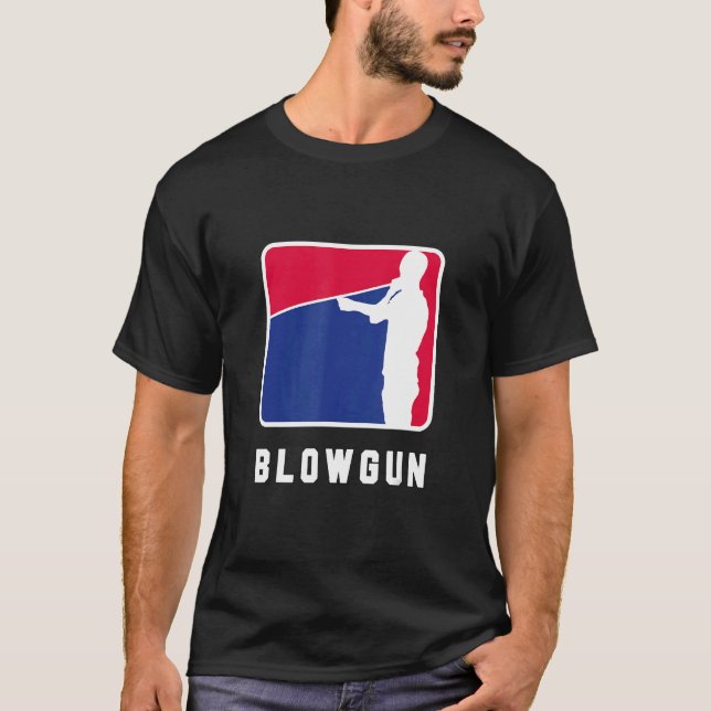 Blowgun Blow Tube Hunting Spit Tube Hunting Blow T T-Shirt (Front)