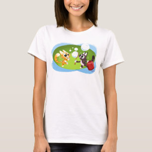 BLOWING BUBBLES CATS by Jeff Willis T-Shirt