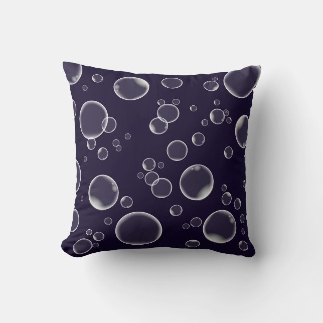 Blowing Bubbles pillow. All About Bubbles Cushion (Front)