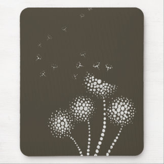 blowing flowers mouse pad
