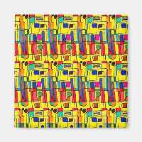 "Blowing In the Wind " Abstract Dishwasher Magnet