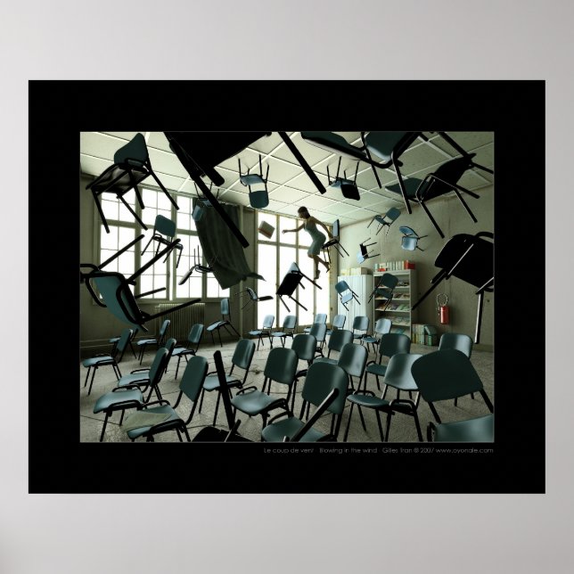 Blowing in the wind poster (Front)