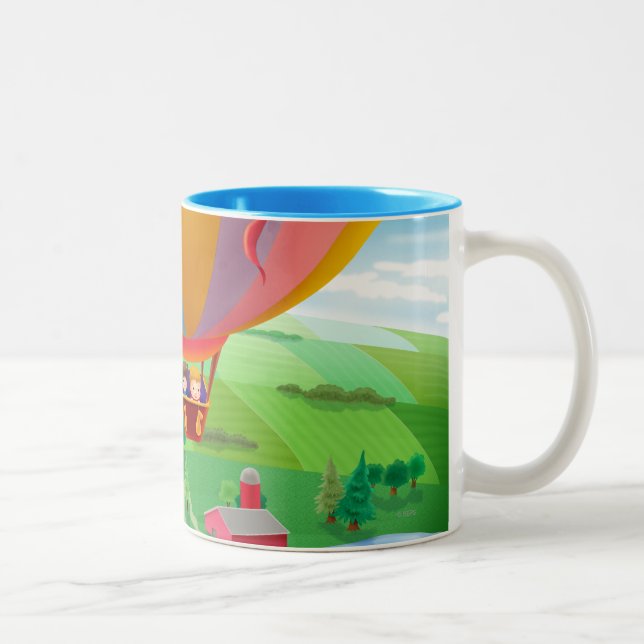 Blowing In The Wind Two-Tone Coffee Mug (Right)