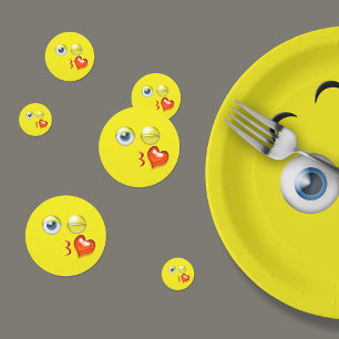 Blowing Kiss Emoji Confetti