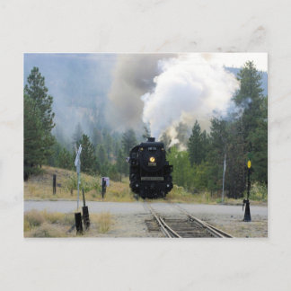 Blowing off Steam - Engine 3716 Postcard