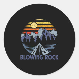 Blowing Rock, North Carolina Blue Ridge Mountains  Classic Round Sticker