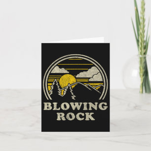 Blowing Rock North Carolina Nc T Shirt Vintage Hik Card