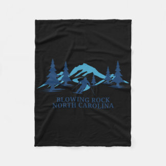 Blowing Rock North Carolina Ski Resort Skiing Skie Fleece Blanket