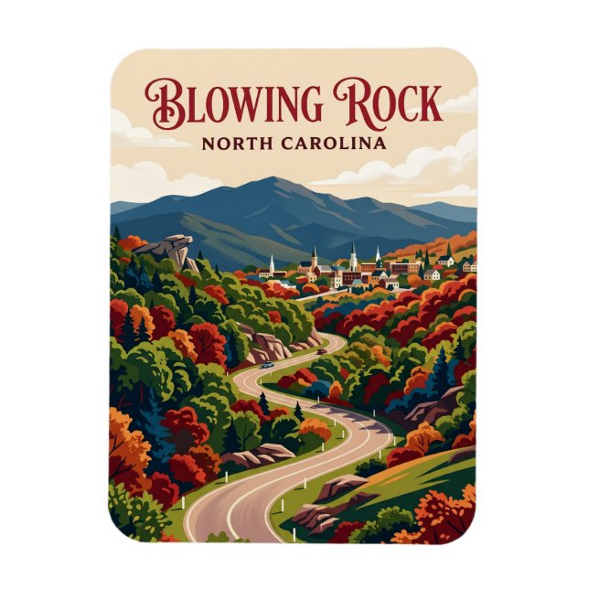 Blowing Rock USA Magnet (Vertical)