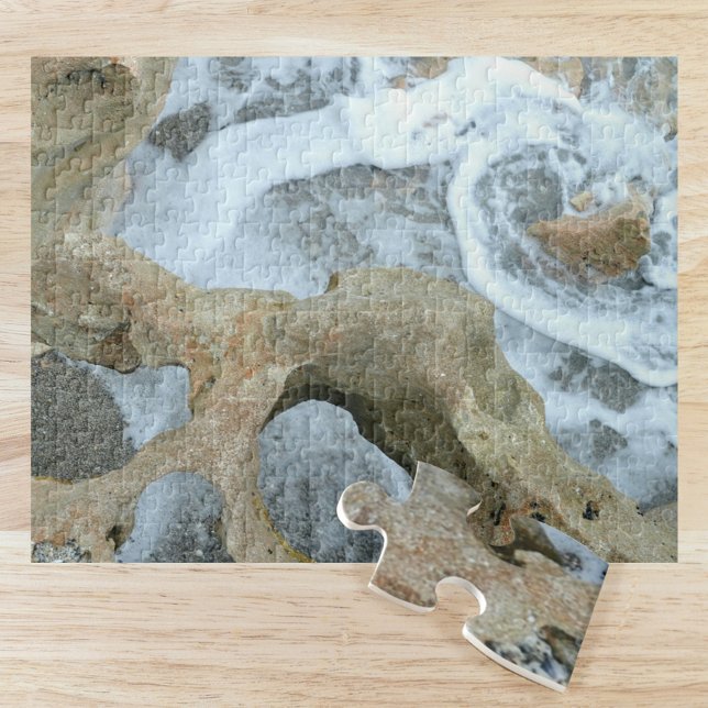 Blowing Rocks Jupiter FL Photographic Geologic Jigsaw Puzzle (Creator Uploaded)