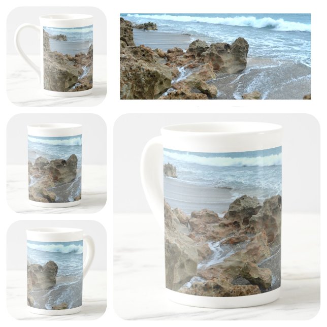 Blowing Rocks Jupiter Florida Photographic Bone China Mug (Creator Uploaded)