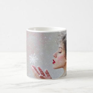 Blowing Snowflakes Coffee Mug